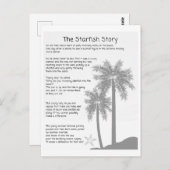 ヒトデの物語、ヒトデの水切り、ヒトデの詩 ポストカード (正面/裏面)