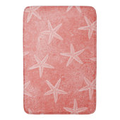 ヒトデの珊瑚のピンク バスマット (正面縦)