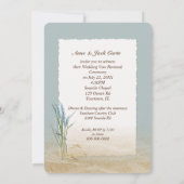 ヒトデの瓶の中のメッセージ 結婚誓約更新 招待状 (裏面)