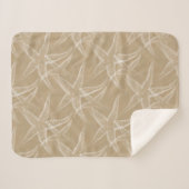 ヒトデの砂のビーチのSherpa毛布 シェルパブランケット (正面(横))