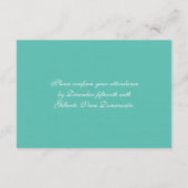 ヒトデの素朴なビーチ結婚式 エンクロージャーカード (裏面)