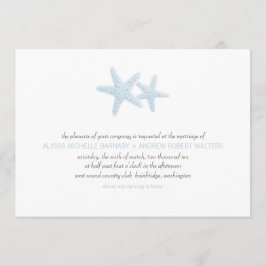 ヒトデの組の結婚式招待状 招待状