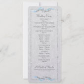 ヒトデの結婚プログラム 招待状 (裏面)