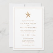 ヒトデの結婚式招待状 招待状 (正面)