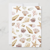 ヒトデの結婚式招待状 招待状 (裏面)