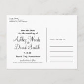 ヒトデの結婚指輪は日付を救います 案内ポストカード (裏面)