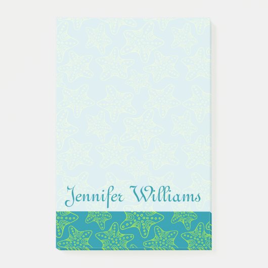 ヒトデの群集パターン|はあなたの名前を加えます ポストイット (正面)