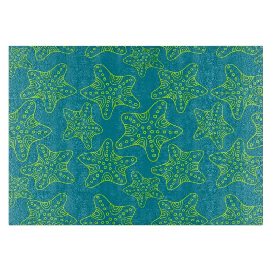 ヒトデの群集パターン カッティングボード (正面)