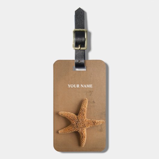 ヒトデの荷物のラベル ラゲッジタグ (正面縦)