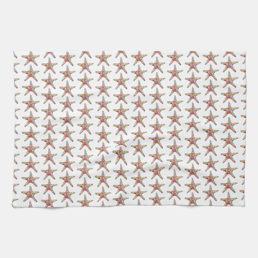 ヒトデの虹 キッチンタオル (横)