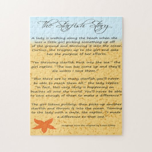 ヒトデの話 ジグソーパズル (縦)