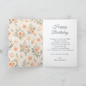 ヒトデの誕生日 カード (内部)