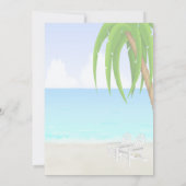 ヒトデの貝殻 ウェディング招待状 招待状 (裏面)