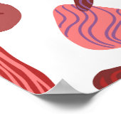 ヒトデの貝殻：スカンジナビアの海模様 ポスター (角)