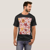 ヒトデの貝殻:スカンジナビアの海模様 Tシャツ (正面フル)