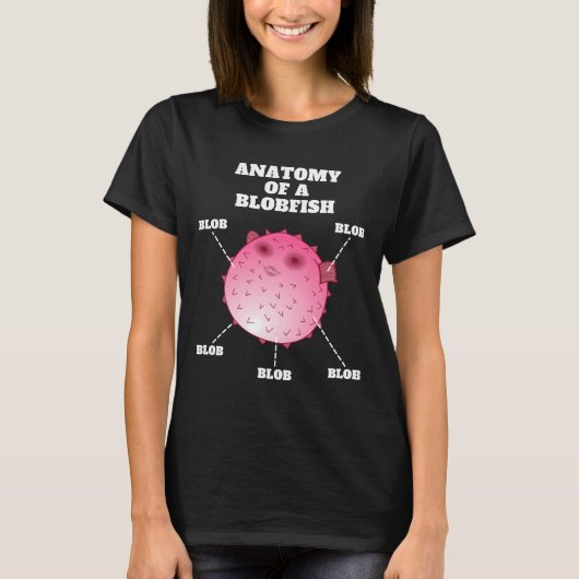 ヒトデの醜い魚の解剖学 Tシャツ (正面)