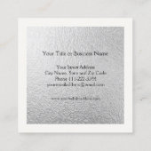 ヒトデの銀ぱく スクエア名刺 (裏面)