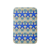 ヒトデの青い模様 バスマット (正面縦)