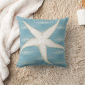 ヒトデの青い海の枕 クッション (ブランケット)