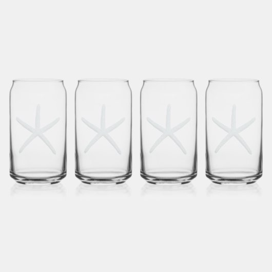 ヒトデの青 ガラス缶 (裏面)