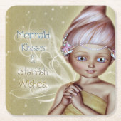 ヒトデの願い スクエアペーパーコースター (正面)