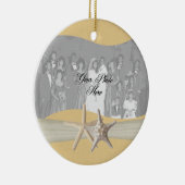 ヒトデの黄色い写真 セラミックオーナメント (右)