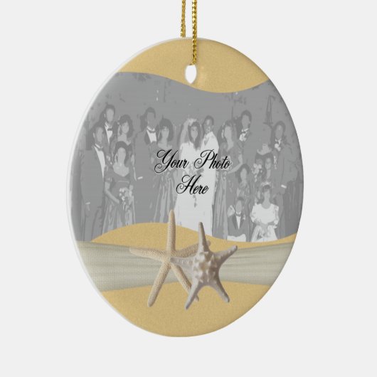 ヒトデの黄色い写真 セラミックオーナメント (右)