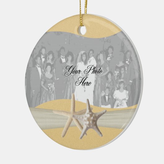 ヒトデの黄色い写真 セラミックオーナメント (左)