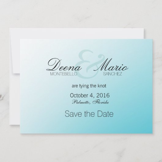 ヒトデは保存を日付のビーチのテーマつなぎます セーブザデート (裏面)