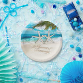 ヒトデは頼みますあなたの名前を砂に置いてもらうためにつなぎます ペーパープレート (パーティー)