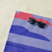 ヒトデを使ったピックボール沿岸パドルシーン ビーチタオル (インサイチュ)