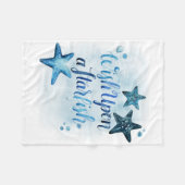 ヒトデを願う フリースブランケット (正面(横))