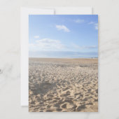 ヒトデエレガントビーチサンダルビーチ結婚式 招待状 (裏面)