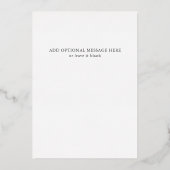 ヒトデエレガント海ビーチ結婚式バラ金ゴールドV2 箔招待状 (裏面)