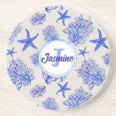 ヒトデカスタムサンゴ名 コースター (正面)