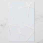 ヒトデカップルビーチ結婚式メニューテンプレート チラシ (裏面)