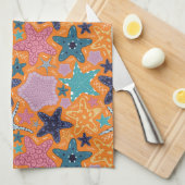 ヒトデカラフルス キッチンタオル (四つ折り)