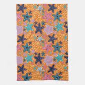 ヒトデカラフルス キッチンタオル (縦)