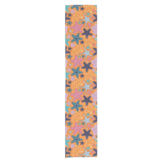 ヒトデカラフルス ショートテーブルランナー (正面)