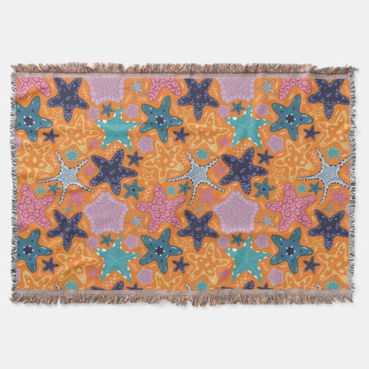 ヒトデカラフルス スローブランケット (正面)