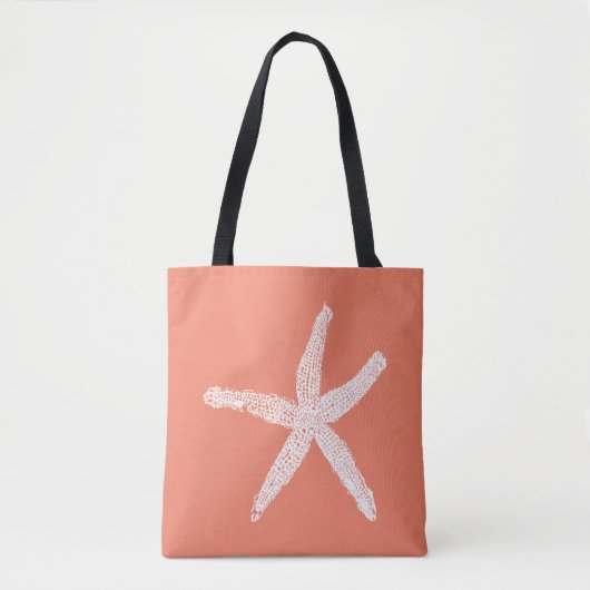 ヒトデサケピンクオレンジの母親の日の贈り物 トートバッグ (正面)