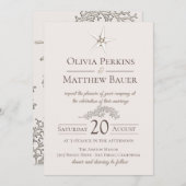 ヒトデサンゴビーチ結婚式招待状 招待状 (正面/裏面)