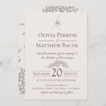 ヒトデサンゴビーチ結婚式招待状