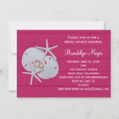 ヒトデサンドドルブライダルシャワー招待状 招待状 (正面)