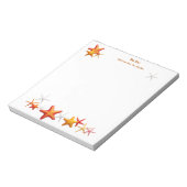 ヒトデシンプルモダンパーソナライズされた ノートパッド (回転)