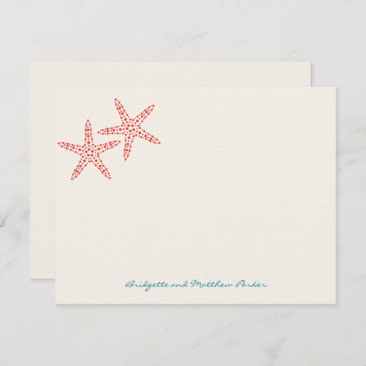 ヒトデスタイリッシュサンキューカード ノートカード (正面/裏面)