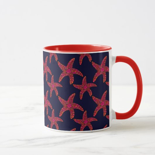 ヒトデスタイルパターン マグカップ (右)