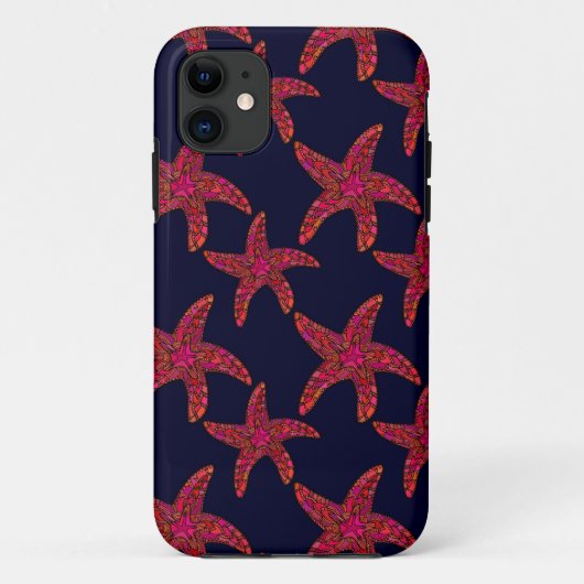 ヒトデスタイルパターン Case-Mate iPhoneケース (裏面)