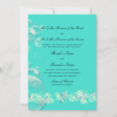 ヒトデターコイズ結婚ブルー 招待状 (裏面)