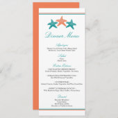 ヒトデディナーメニュー メニュー (正面/裏面)